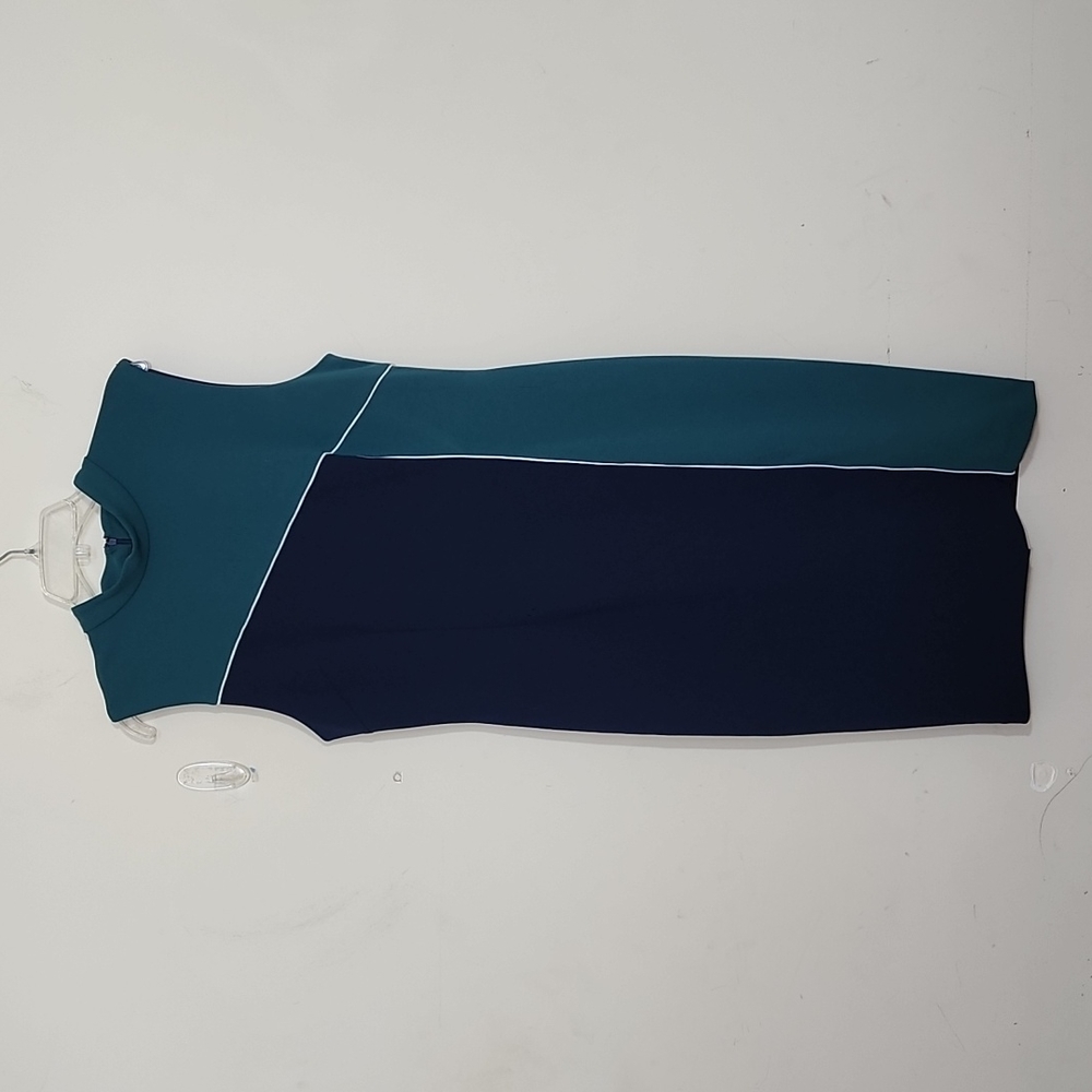 JSE Colorblock High Neck Midi Dress Size XL.